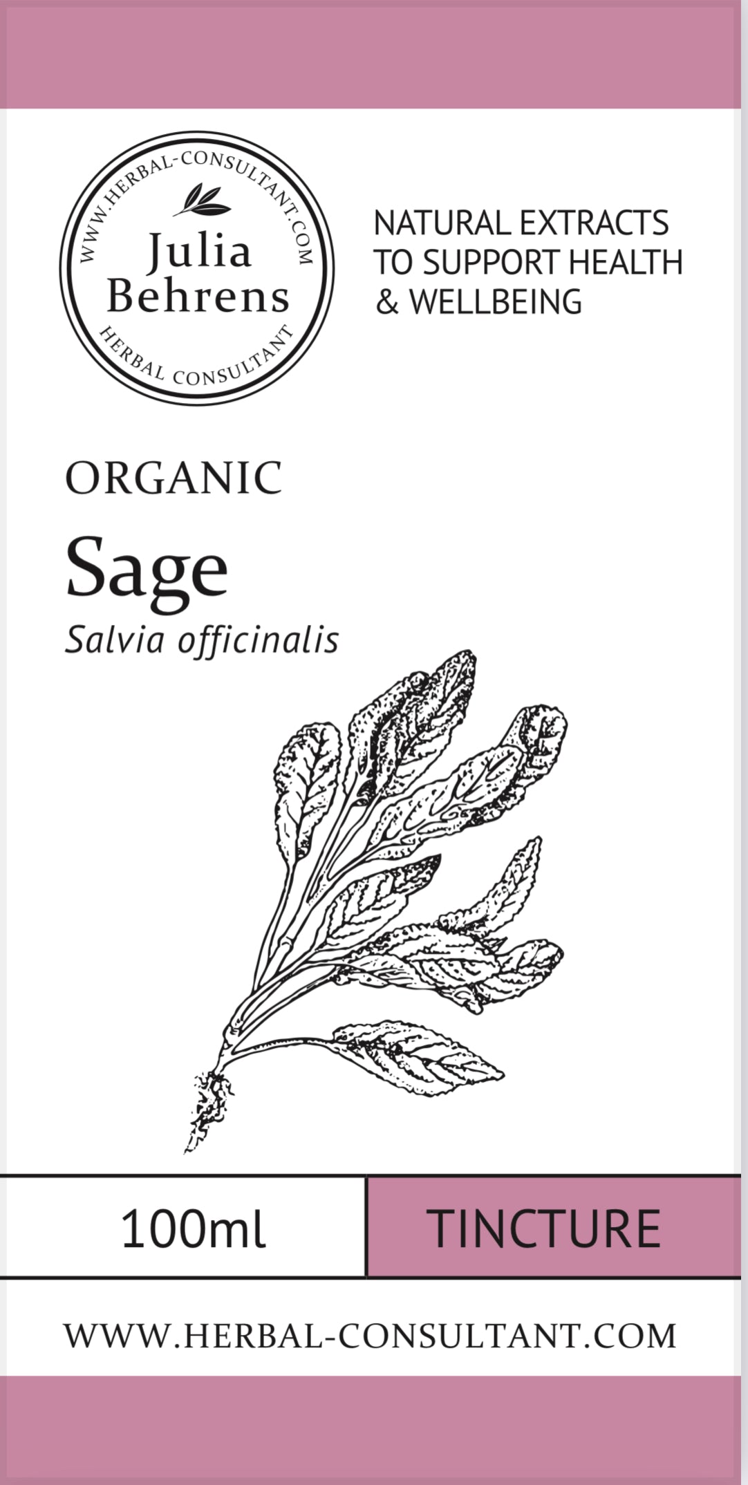 Sage Tincture by Julia Behrens