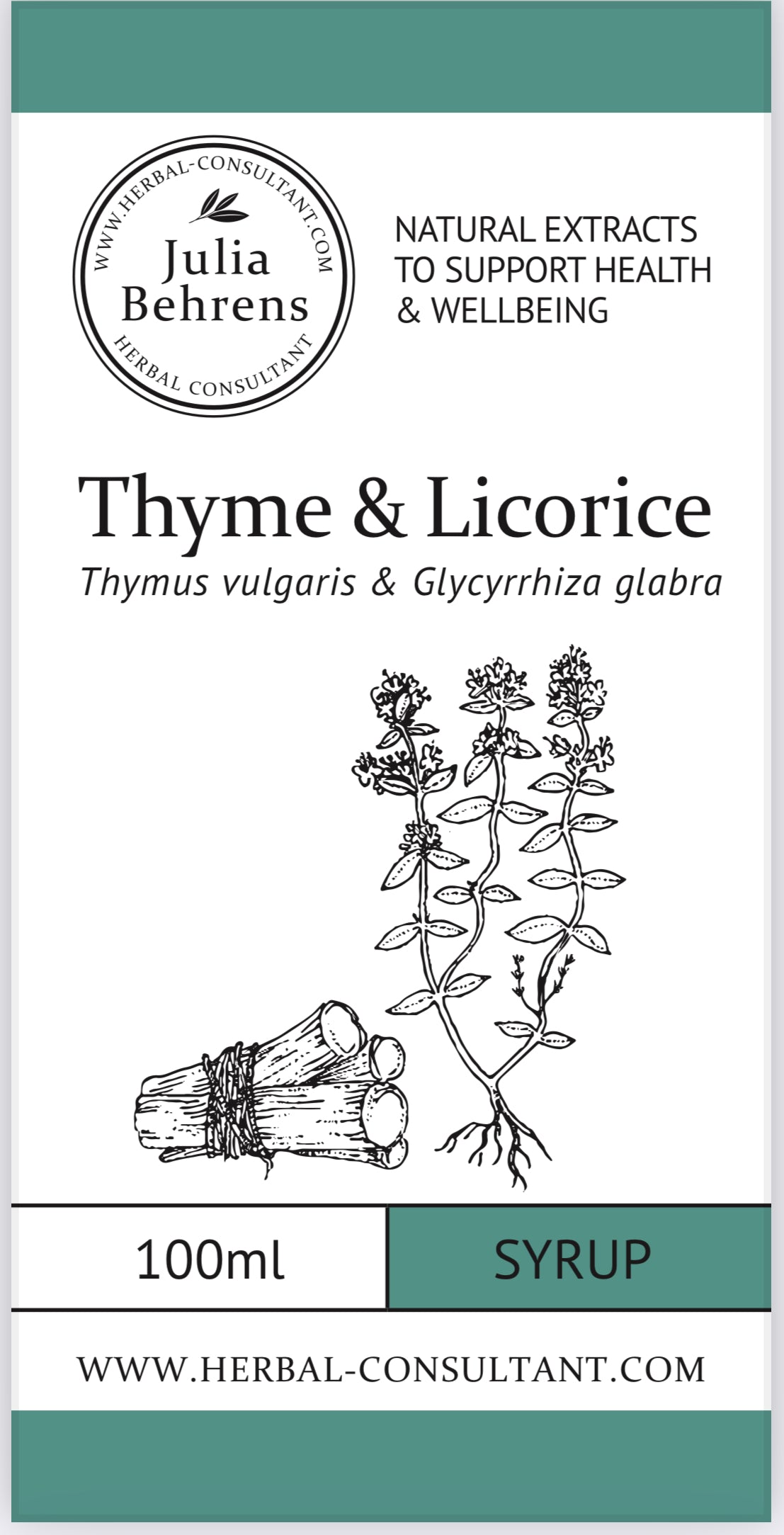 Thyme and Licorice Syrup by Julia Behren